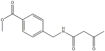 methyl 4-[(3-oxobutanamido)methyl]benzoate Structure