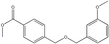 methyl 4-{[(3-methoxyphenyl)methoxy]methyl}benzoate,,结构式