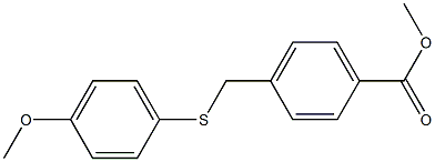 methyl 4-{[(4-methoxyphenyl)sulfanyl]methyl}benzoate Structure