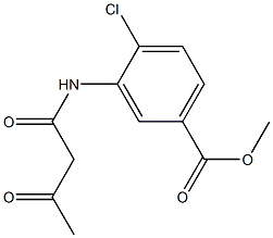 methyl 4-chloro-3-(3-oxobutanamido)benzoate,,结构式
