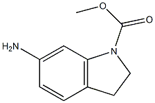 methyl 6-amino-2,3-dihydro-1H-indole-1-carboxylate Struktur