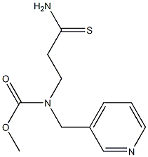 methyl N-(2-carbamothioylethyl)-N-(pyridin-3-ylmethyl)carbamate 化学構造式
