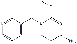 methyl N-(3-aminopropyl)-N-(pyridin-3-ylmethyl)carbamate Struktur