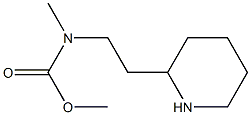methyl N-methyl-N-[2-(piperidin-2-yl)ethyl]carbamate 化学構造式