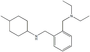 N-({2-[(diethylamino)methyl]phenyl}methyl)-4-methylcyclohexan-1-amine 结构式