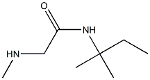 N-(1,1-dimethylpropyl)-2-(methylamino)acetamide 结构式