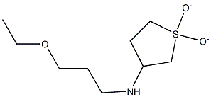 N-(1,1-dioxidotetrahydrothien-3-yl)-N-(3-ethoxypropyl)amine 化学構造式