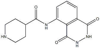 N-(1,4-dioxo-1,2,3,4-tetrahydrophthalazin-5-yl)piperidine-4-carboxamide Struktur