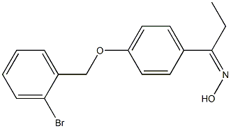  N-(1-{4-[(2-bromophenyl)methoxy]phenyl}propylidene)hydroxylamine