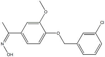 N-(1-{4-[(3-chlorophenyl)methoxy]-3-methoxyphenyl}ethylidene)hydroxylamine