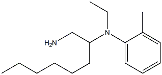 N-(1-aminooctan-2-yl)-N-ethyl-2-methylaniline 结构式