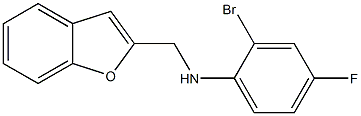 N-(1-benzofuran-2-ylmethyl)-2-bromo-4-fluoroaniline 化学構造式