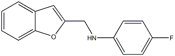 N-(1-benzofuran-2-ylmethyl)-4-fluoroaniline 结构式