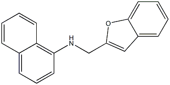 N-(1-benzofuran-2-ylmethyl)naphthalen-1-amine Struktur