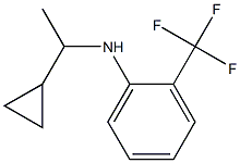 N-(1-cyclopropylethyl)-2-(trifluoromethyl)aniline Structure