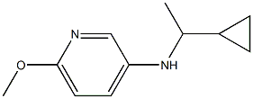 N-(1-cyclopropylethyl)-6-methoxypyridin-3-amine,,结构式
