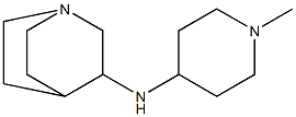 N-(1-methylpiperidin-4-yl)-1-azabicyclo[2.2.2]octan-3-amine Struktur