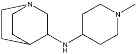 N-(1-methylpiperidin-4-yl)-1-azabicyclo[2.2.2]octan-3-amine 化学構造式