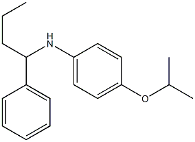 N-(1-phenylbutyl)-4-(propan-2-yloxy)aniline Struktur