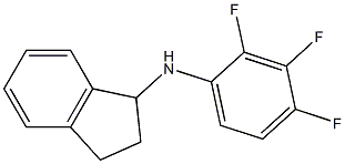 N-(2,3,4-trifluorophenyl)-2,3-dihydro-1H-inden-1-amine 化学構造式