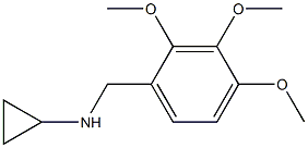 N-(2,3,4-trimethoxybenzyl)cyclopropanamine,,结构式