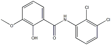 N-(2,3-dichlorophenyl)-2-hydroxy-3-methoxybenzamide 化学構造式