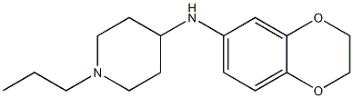 N-(2,3-dihydro-1,4-benzodioxin-6-yl)-1-propylpiperidin-4-amine Struktur