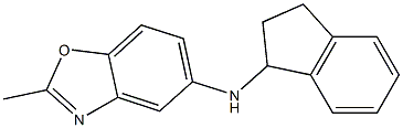 N-(2,3-dihydro-1H-inden-1-yl)-2-methyl-1,3-benzoxazol-5-amine 化学構造式