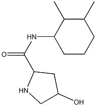 N-(2,3-dimethylcyclohexyl)-4-hydroxypyrrolidine-2-carboxamide,,结构式