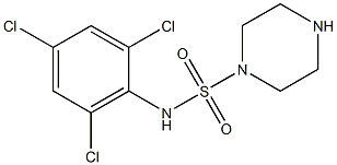 N-(2,4,6-trichlorophenyl)piperazine-1-sulfonamide,,结构式