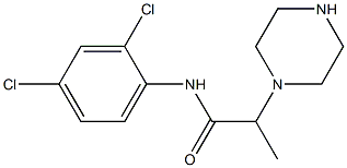 N-(2,4-dichlorophenyl)-2-(piperazin-1-yl)propanamide 结构式