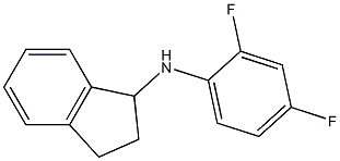 N-(2,4-difluorophenyl)-2,3-dihydro-1H-inden-1-amine Struktur