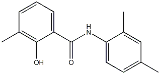 N-(2,4-dimethylphenyl)-2-hydroxy-3-methylbenzamide 化学構造式