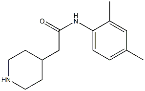 N-(2,4-dimethylphenyl)-2-piperidin-4-ylacetamide 结构式