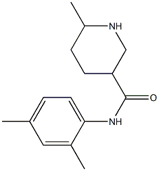 N-(2,4-dimethylphenyl)-6-methylpiperidine-3-carboxamide Struktur