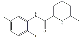 N-(2,5-difluorophenyl)-6-methylpiperidine-2-carboxamide Struktur