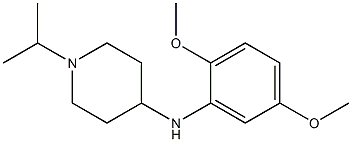 N-(2,5-dimethoxyphenyl)-1-(propan-2-yl)piperidin-4-amine 结构式