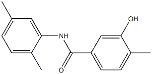 N-(2,5-dimethylphenyl)-3-hydroxy-4-methylbenzamide 化学構造式