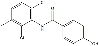 N-(2,6-dichloro-3-methylphenyl)-4-hydroxybenzamide Struktur