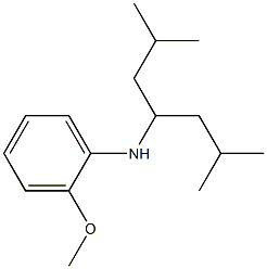 N-(2,6-dimethylheptan-4-yl)-2-methoxyaniline,,结构式