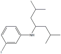 N-(2,6-dimethylheptan-4-yl)-3-iodoaniline 化学構造式