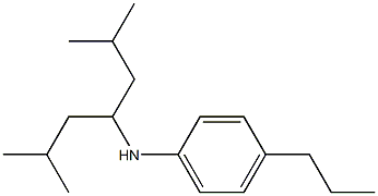 N-(2,6-dimethylheptan-4-yl)-4-propylaniline Structure