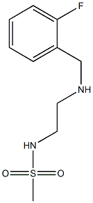 N-(2-{[(2-fluorophenyl)methyl]amino}ethyl)methanesulfonamide Structure