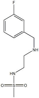 N-(2-{[(3-fluorophenyl)methyl]amino}ethyl)methanesulfonamide,,结构式