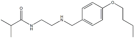N-(2-{[(4-butoxyphenyl)methyl]amino}ethyl)-2-methylpropanamide Structure