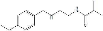 N-(2-{[(4-ethylphenyl)methyl]amino}ethyl)-2-methylpropanamide,,结构式