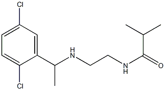 N-(2-{[1-(2,5-dichlorophenyl)ethyl]amino}ethyl)-2-methylpropanamide Structure