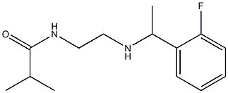 N-(2-{[1-(2-fluorophenyl)ethyl]amino}ethyl)-2-methylpropanamide