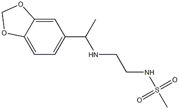 N-(2-{[1-(2H-1,3-benzodioxol-5-yl)ethyl]amino}ethyl)methanesulfonamide|