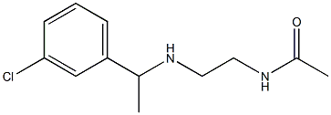 N-(2-{[1-(3-chlorophenyl)ethyl]amino}ethyl)acetamide 结构式